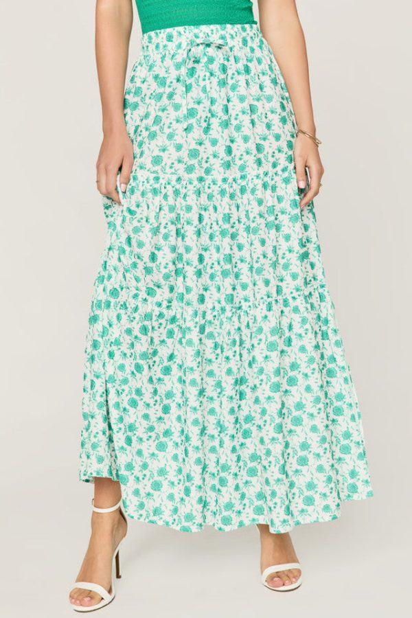 Kai Floral Tiered Maxi Skirt - Image 3