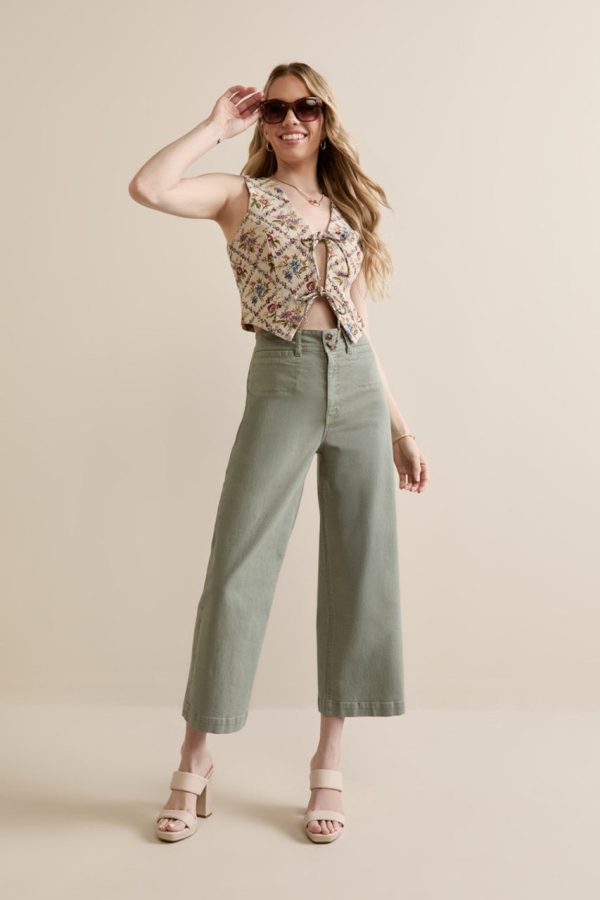 Ella Front Tie Floral Vest - Image 4