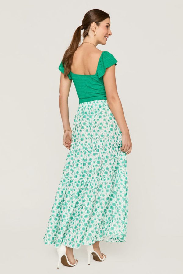 Kai Floral Tiered Maxi Skirt - Image 2