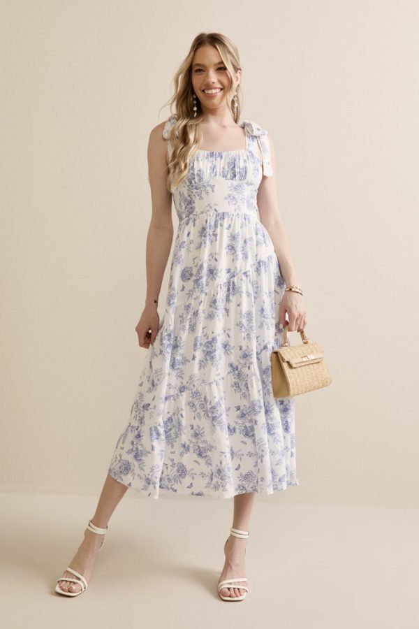 Bobbie Floral Tiered Maxi Dress